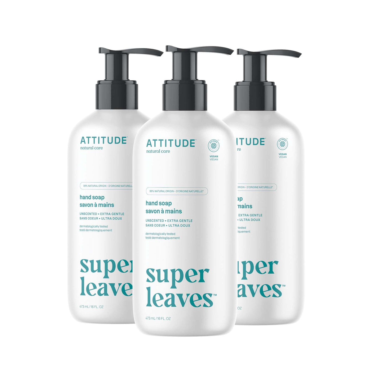 ATTITUDE front packaging showing unscented soap and EWG verification benefit