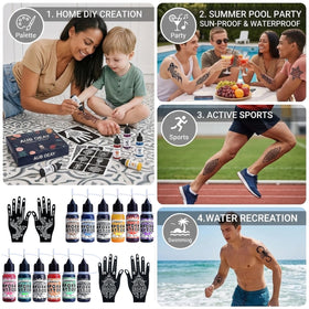 AUBOEAY stencils spread highlighting 95 shapes for easy application