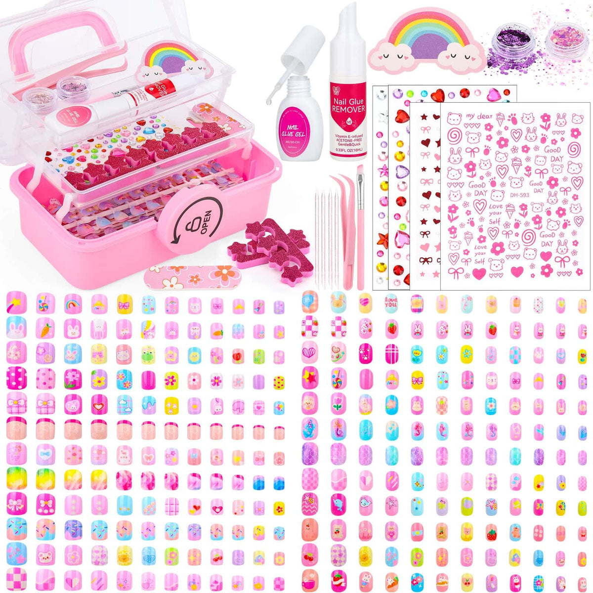 Audab front packaging showing full 576-piece kit and case, great for gifting