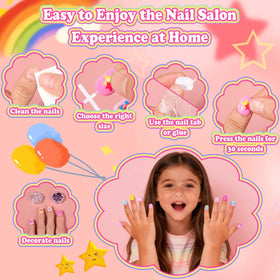 Audab nails laid out by size for selection, helps find the right fit