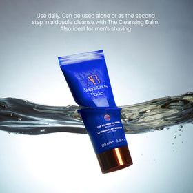 Augustinus Bader cleanser staged with serums and moisturizer demonstrating routine pairing