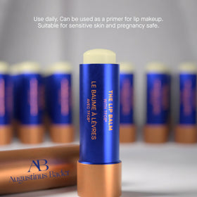 Augustinus Bader lip balm ingredients visual highlighting TFC8 support