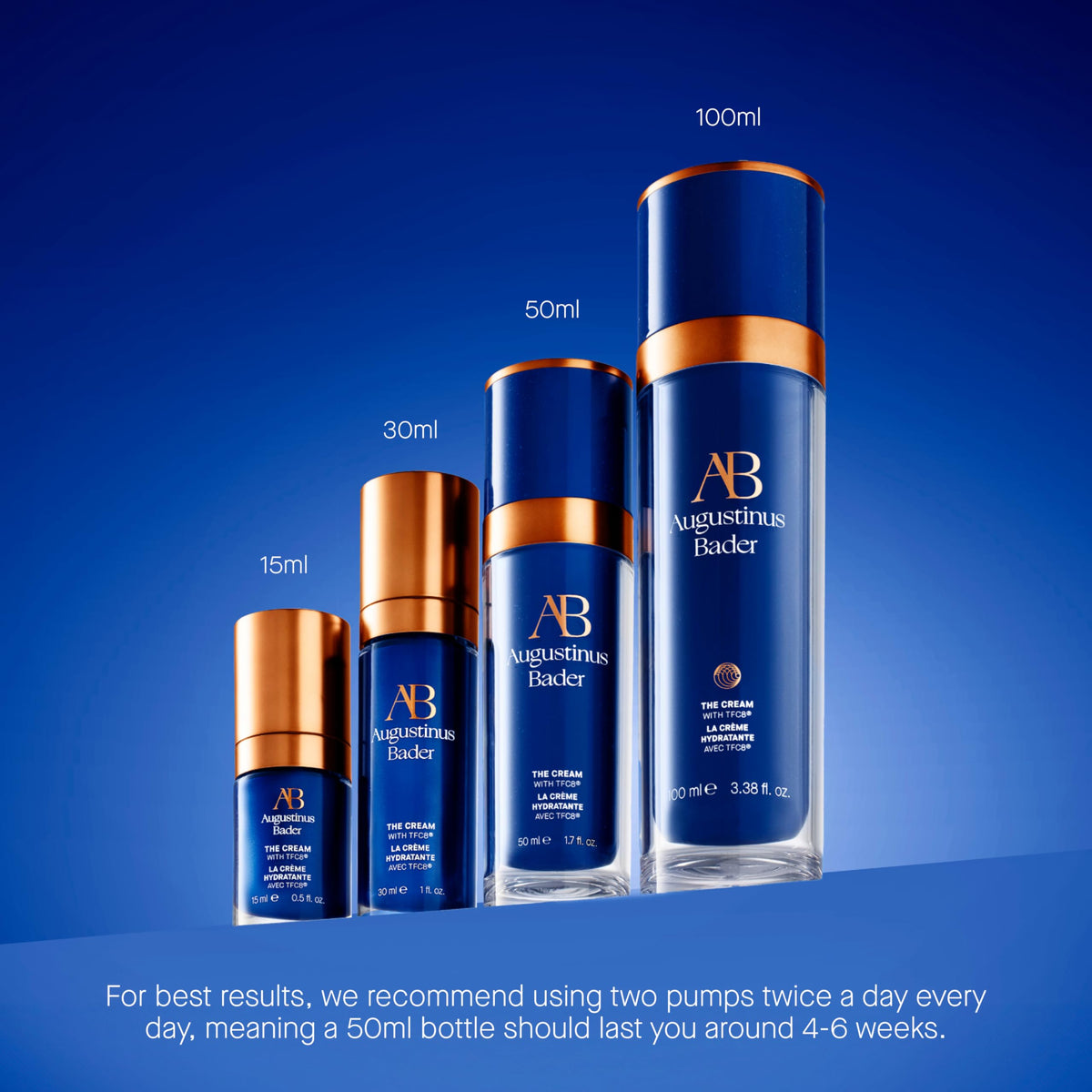 Augustinus Bader jar in lifestyle setting conveying luxury skincare ritual benefit