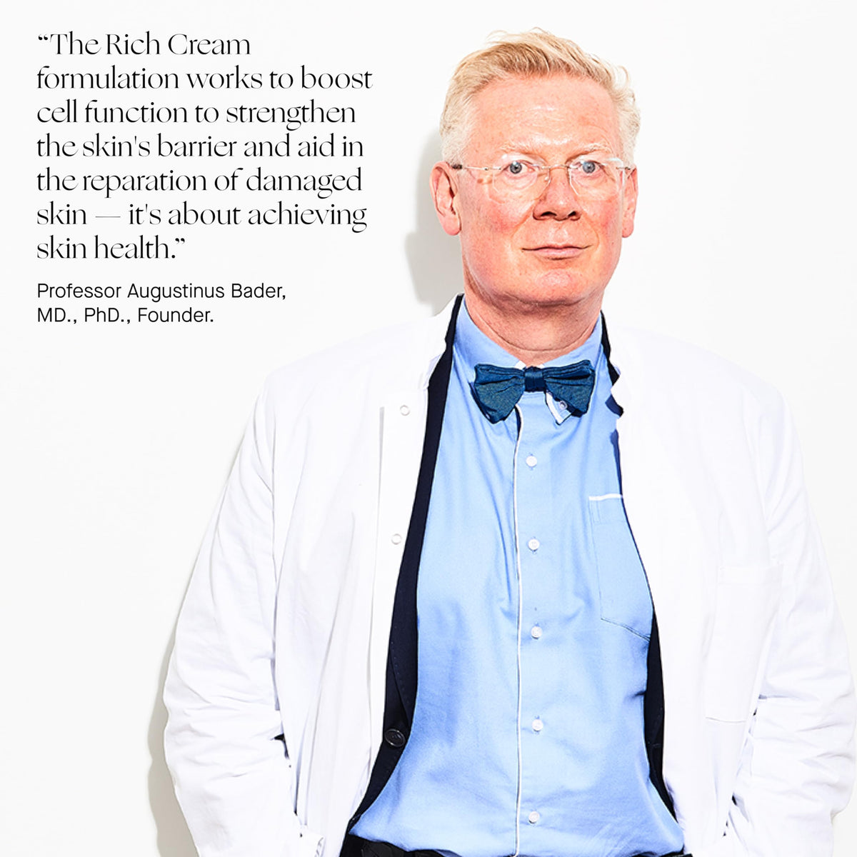 Augustinus Bader label and ingredient list highlighting TFC8® technology benefit