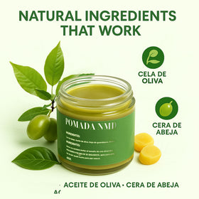 Aultink Pomada NMD open tube texture demonstrating quick absorption