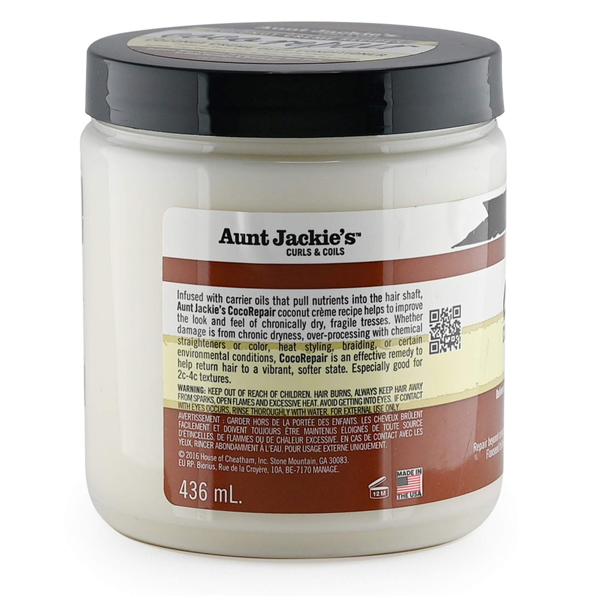 Aunt Jackie's being applied to natural curls demonstrating easier detangling