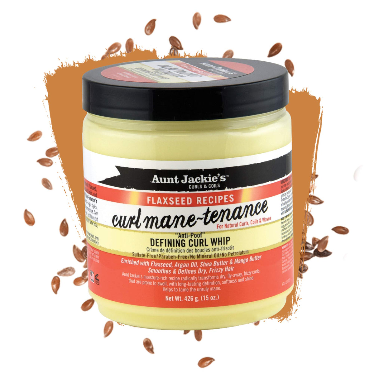 Aunt Jackie's creamy curl whip texture close-up highlighting smooth lightweight formula