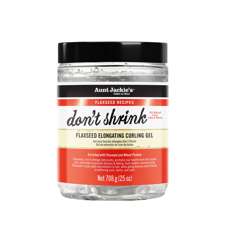 Aunt Jackie's front jar 25 oz showing label and product benefits