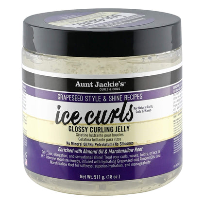 Aunt Jackie's front jar label showing product name and 18 oz size for clear identification