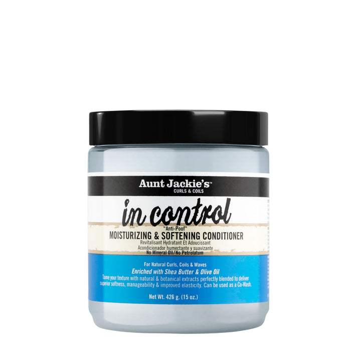 Aunt Jackie's front packaging showing brand and product benefits on shelf