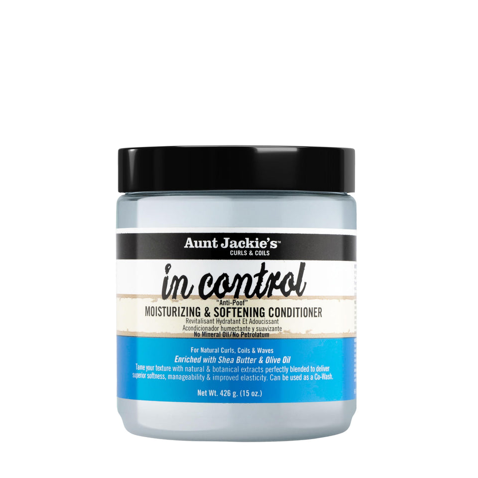 Aunt Jackie's front packaging showing brand and product benefits on shelf