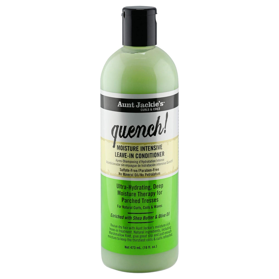 Aunt Jackie's front packaging showing 16 oz bottle and benefits