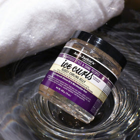 Aunt Jackie's gel being dispensed into hand demonstrating easy application and control