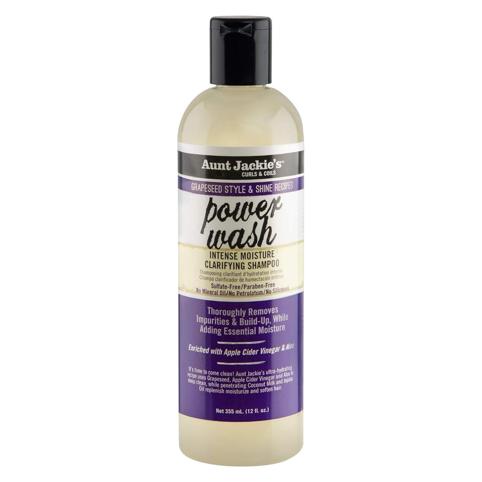 Aunt Jackie's front bottle showing label and 12 oz size, highlighting easy identification