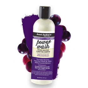 Product pouring into palm from Aunt Jackie's bottle showing controlled dispense and use