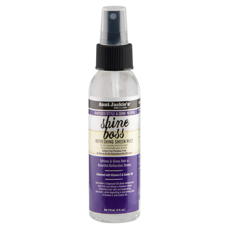 Aunt Jackie's front packaging showing 4 oz bottle and branding, for easy identification