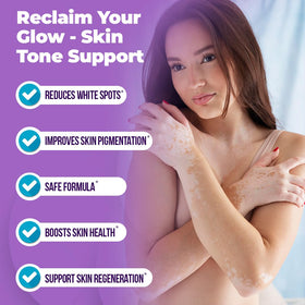 AURA VITAMINS being applied to hand showing gentle coverage benefit