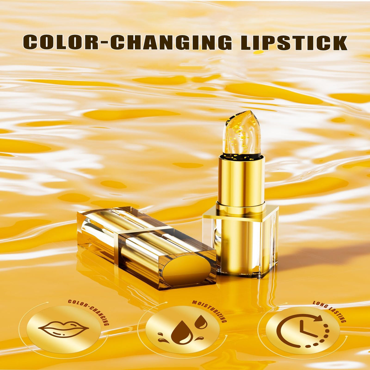Aurelia Lipstick creamy texture close-up highlighting smooth application