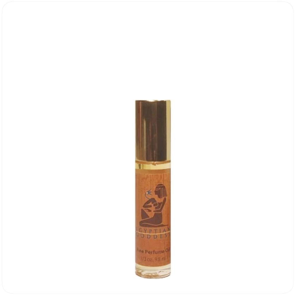 Auric Blends roll-on bottle front view showing elegant label and compact travel benefit