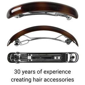 AURORA PIN metal hinge detail displays sturdy autoclasp for secure hold benefit
