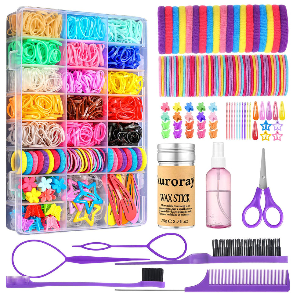 auroray front packaging showing full 1698-piece kit and organization benefits