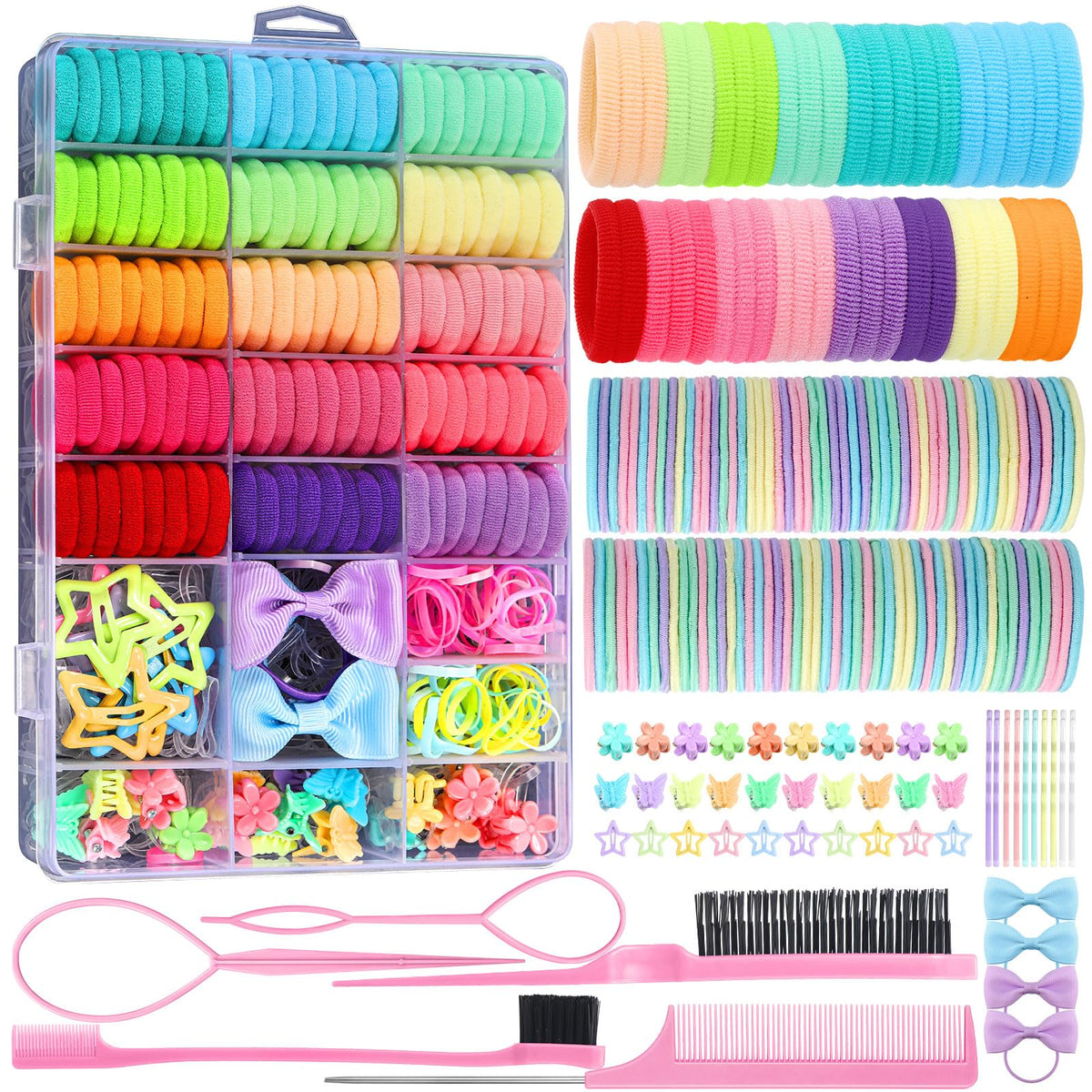 auroray front packaging showing full 649-piece kit and reusable box benefit