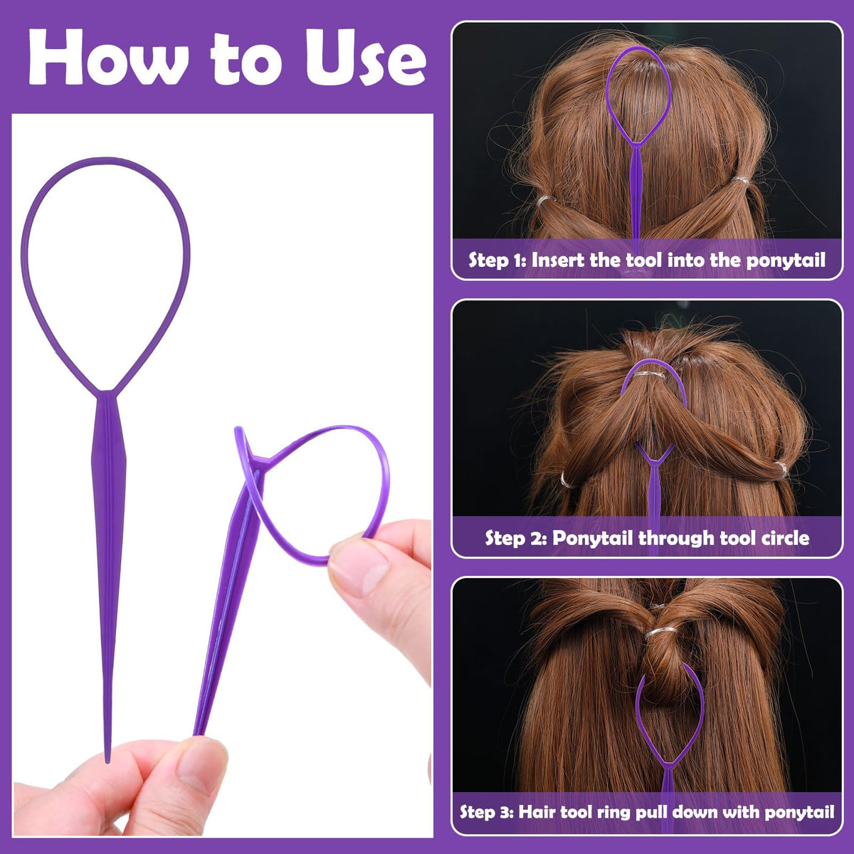auroray in use braiding tutorial with brand tools speeding up small ponytail creation