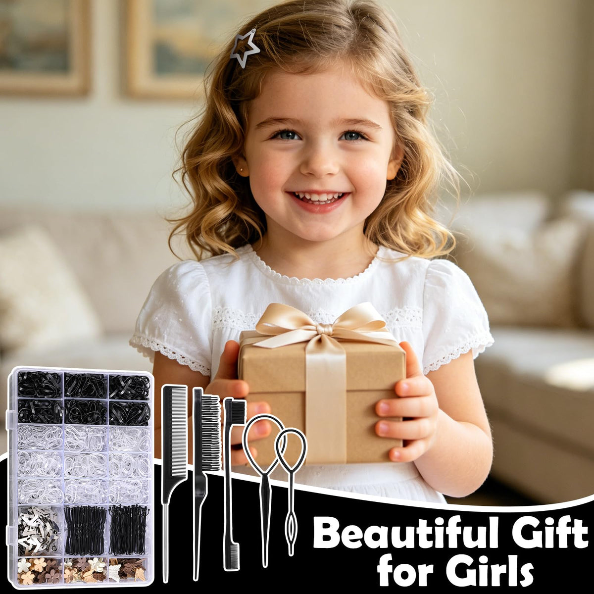 auroray kids hair styling lifestyle image creating ponytail benefit: quick everyday looks