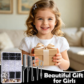 auroray kids hair styling lifestyle image creating ponytail benefit: quick everyday looks