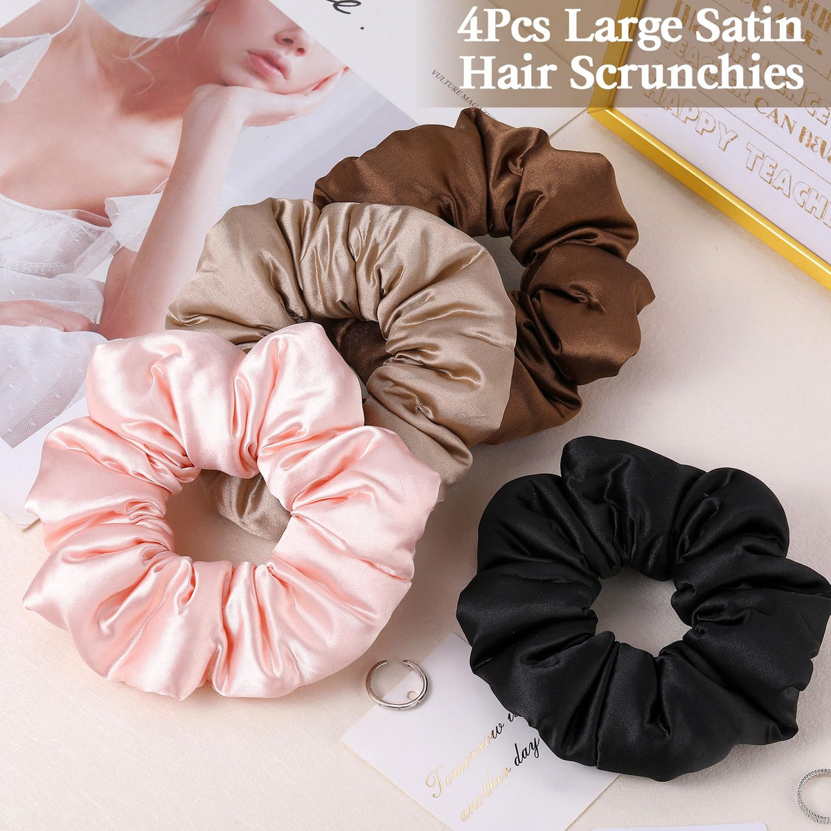 auroray scrunchie styled on pillow in bedroom scene for overnight heatless waves