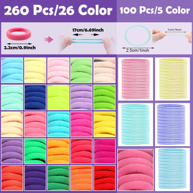 auroray small elastic loops close-up gentle hold for baby hair