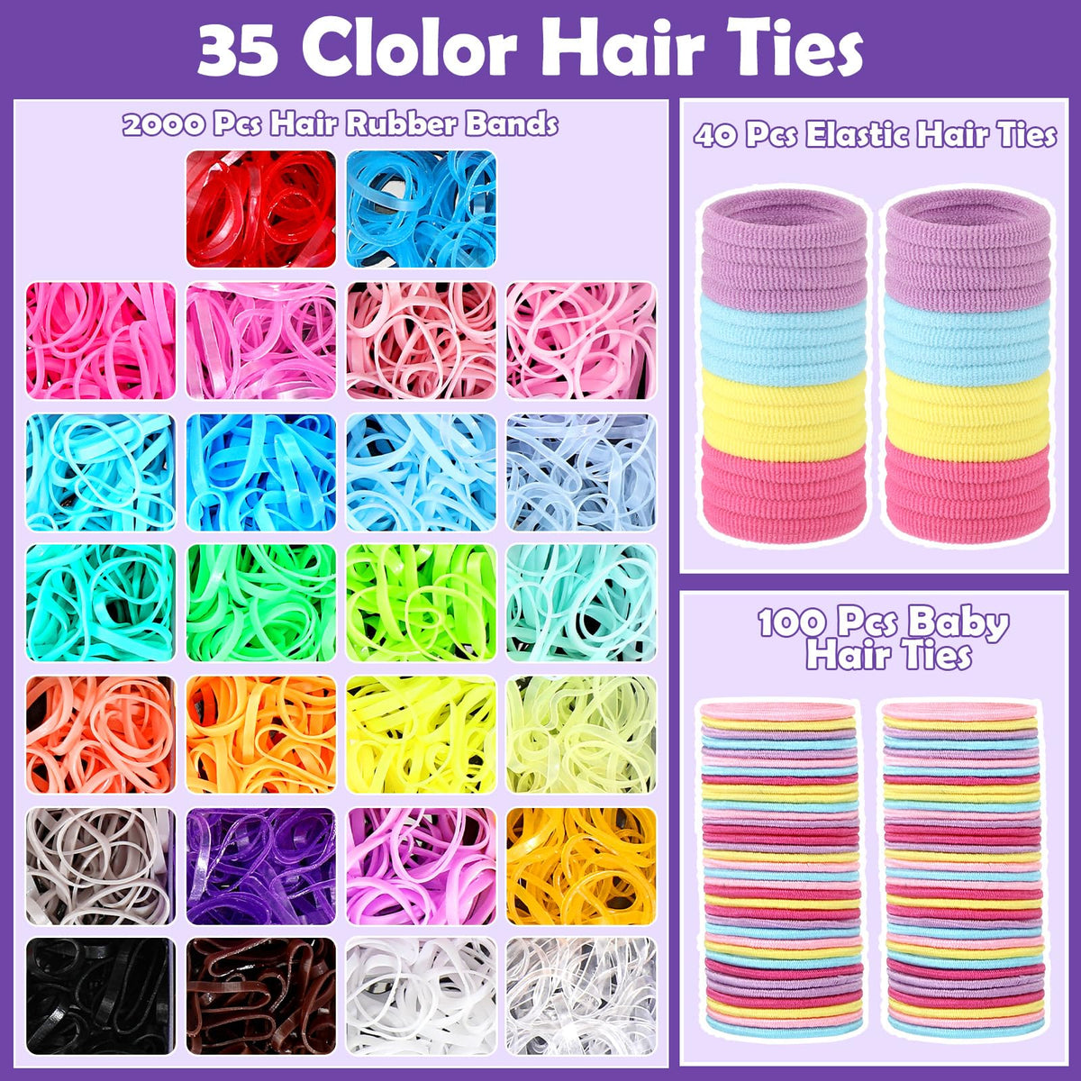 auroray seamless cotton hair ties detail highlighting softness and gentle scalp benefit