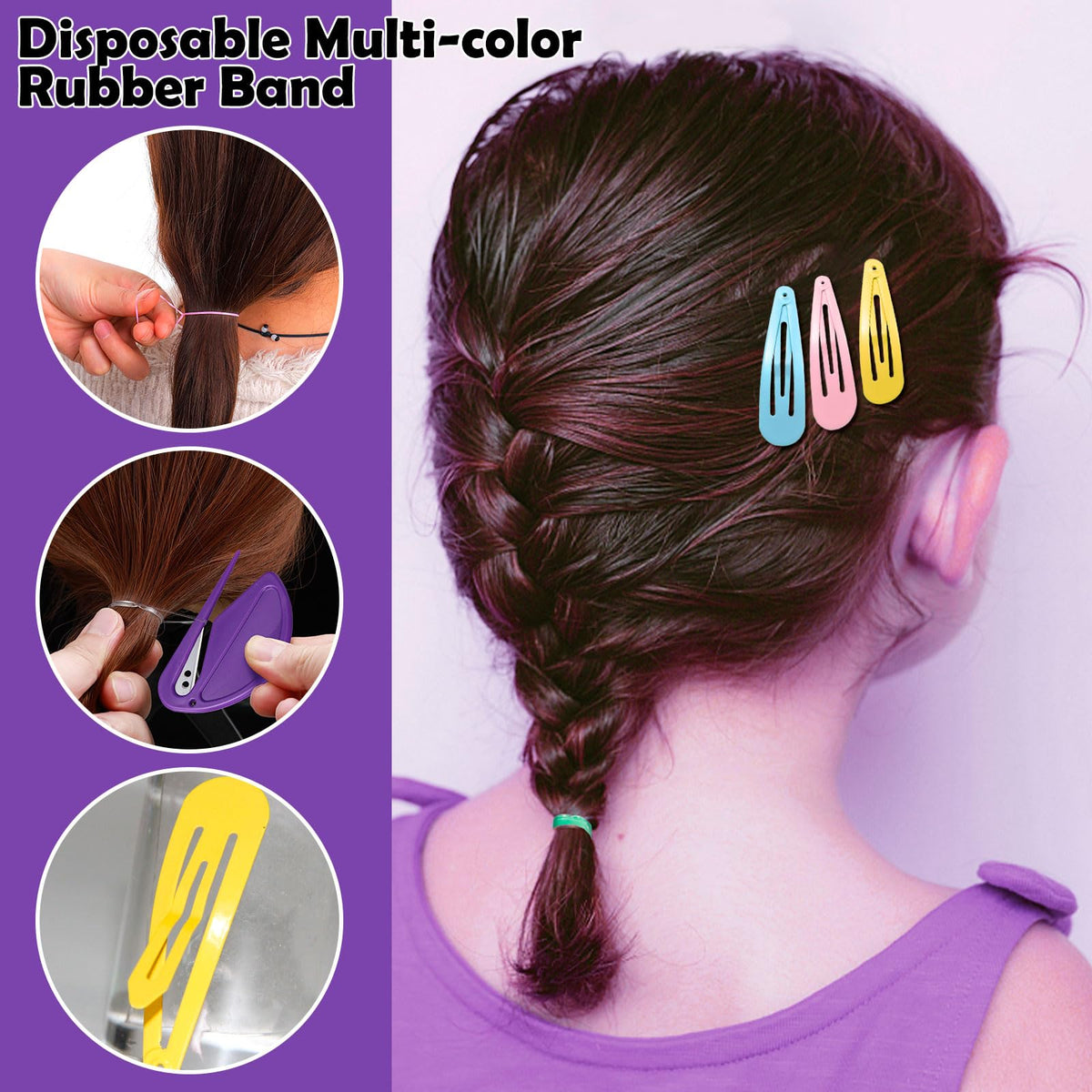auroray styling tools layout with tail hooks cutter combs and clips for quicker braids