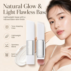 Aurovida dual-ended stick with detachable brush for quick blending benefit