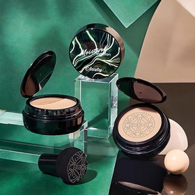aurovida ingredient flatlay with almond and aloe showing nourishing benefit