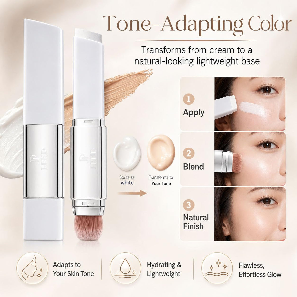 Aurovida in a travel makeup bag illustrating on-the-go touch-up convenience