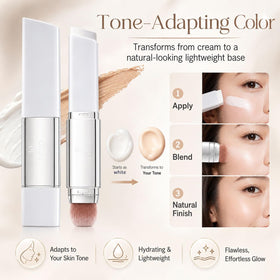 Aurovida in a travel makeup bag illustrating on-the-go touch-up convenience
