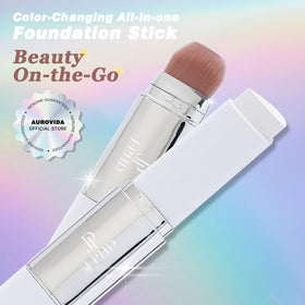 Aurovida creamy stick texture close-up, smooth glide and blend benefit