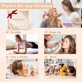 Auseibeely clip keeping a messy bun intact, showing comfortable all-day wear