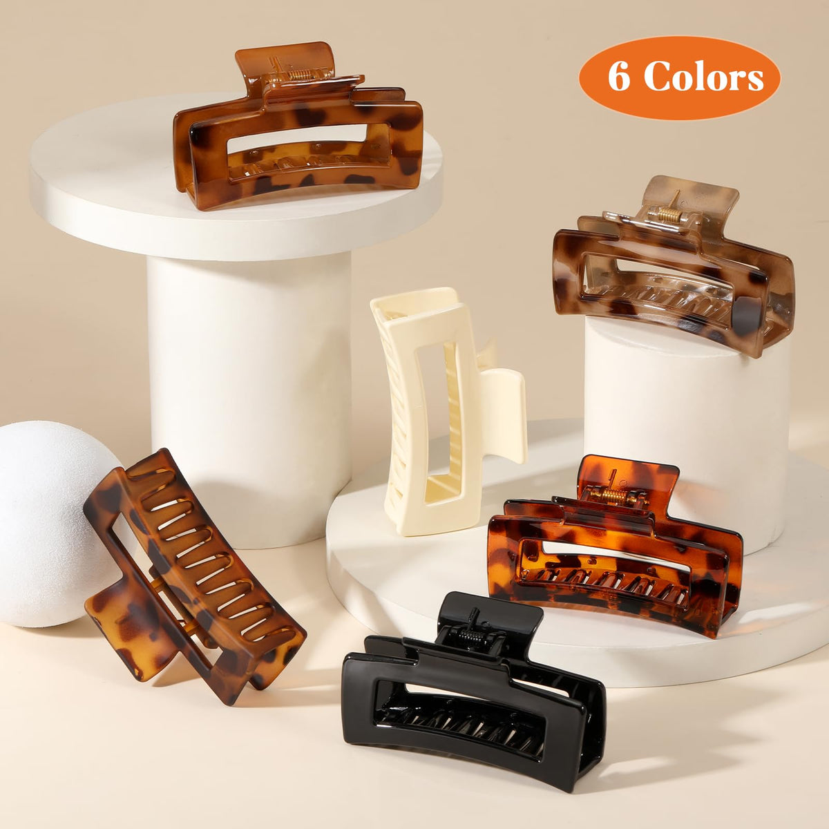 Auseibeely clip holding a thick bun securely, ideal for heavy hair control