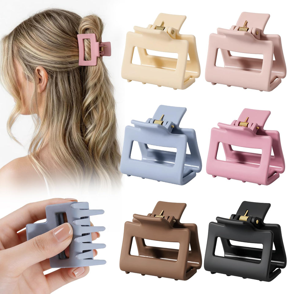 Auseibeely front packaging showing six silicone cloud claw clips, neat and gift-ready