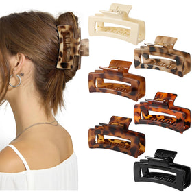 Auseibeely front packaging with six rectangle clips, stylish gift-ready presentation