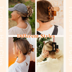 Auseibeely four-clip set display offering color variety and value