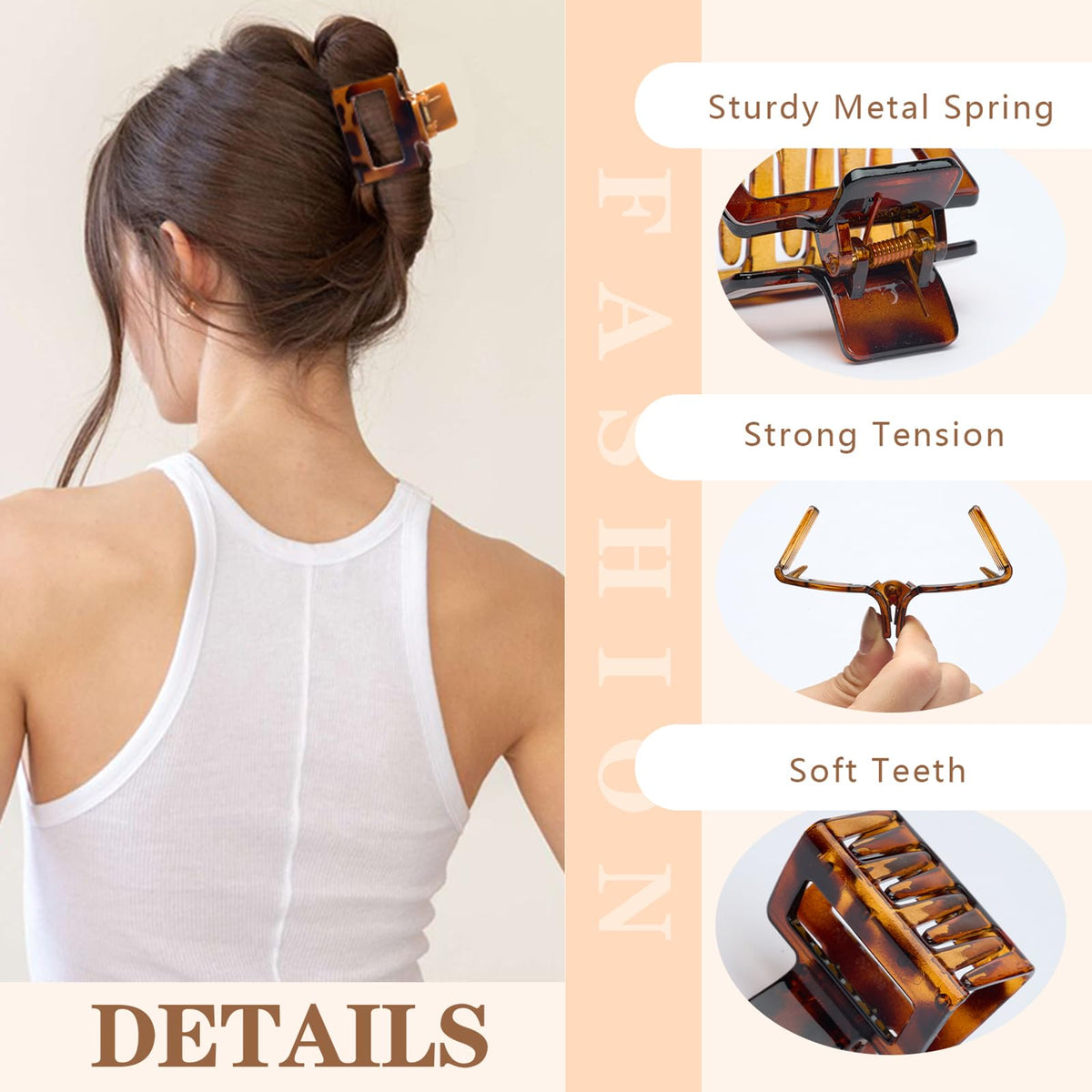 Auseibeely side profile highlighting spring strength for durable hold