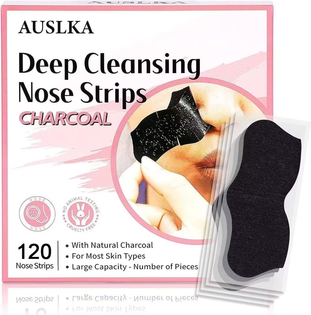 AUSLKA front packaging showing bulk 120-count supply and charcoal branding benefit