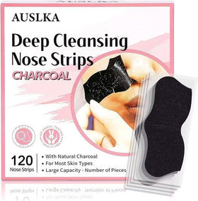 AUSLKA front packaging showing bulk 120-count supply and charcoal branding benefit