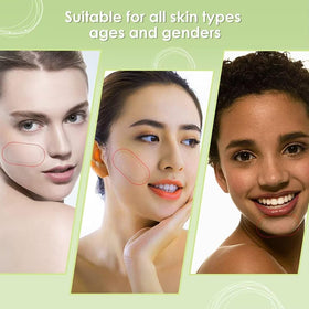 AUSLKA patch applied along jawline for discreet daytime coverage
