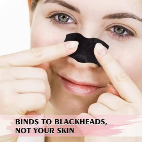 AUSLKA close-up of strip texture showing charcoal adhesive for deep cleansing