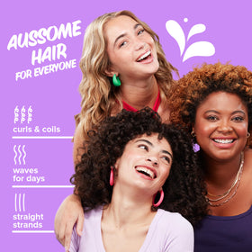 Aussie bottle label detail highlighting avocado and jojoba oil benefits