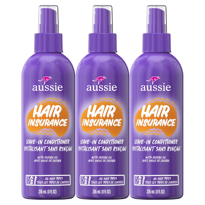 Aussie front bottle showing label and benefit of frizz control